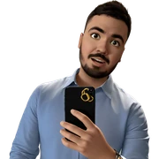 holding a phone and ring sticker