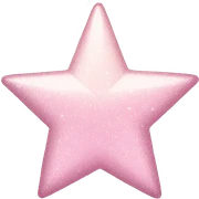 pale pink star sparkle sticker