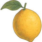 ghibli style lemon sticker