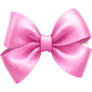 Pink bow cute sticker