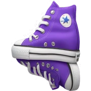 Purple converse sticker