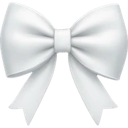 White bow sticker