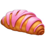pink croissant sticker