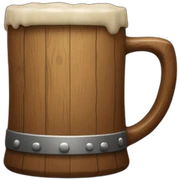 wood beer mug sticker