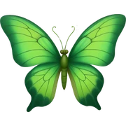 Mariposa verde sticker