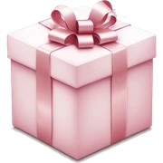 Light pink Christmas gifts under a white Christmas tree  sticker
