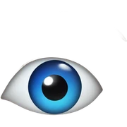 blue eye emoji sticker
