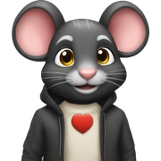 ratoncito enamorado sticker