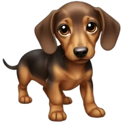baby dashund sticker
