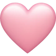 soft pink heart  sticker