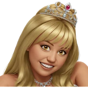 blonde beauty in tiara sticker