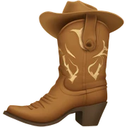 Cowgirl boot sticker