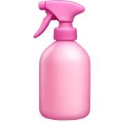 light pink spray bottle  sticker