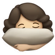 Brunette girl sleeping sticker