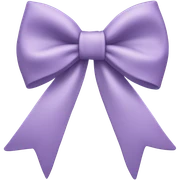 Light purple bow  sticker