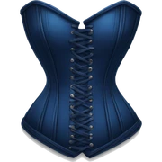 Dark blue corset sticker