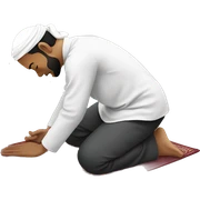 Muslim doing Sujood sticker