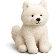 jellycat stuffed plush samoyed sticker