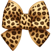 leopard bow sticker