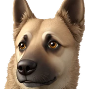 realistic brown-eyed animal portrait sticker