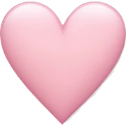 Light pink heart sticker