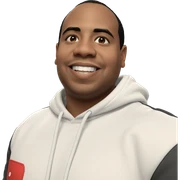 smiling boy in white hoodie sticker