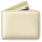 cream Wallet sticker