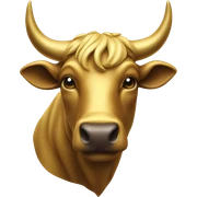 golden bull sticker