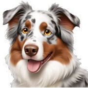 Red merle Australian Shepherd  sticker