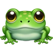 Cute frog sticker