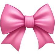 pink bow  sticker