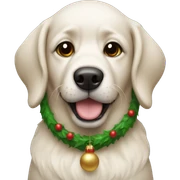 Christmas dog sticker