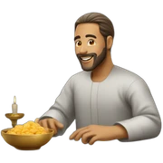 A man saying ramadan kareem sticker