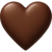 Chocolate heart sticker