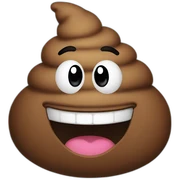 Poop emoji sticker