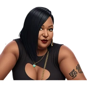 black-haired beauty with tattoos sticker