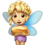 fairy with bread sticker