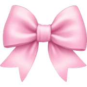 baby pink bow sticker