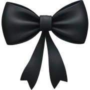 Black bow sticker