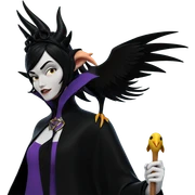 girl with horns and crow sticker