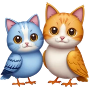 Bird with Griddy cat sticker
