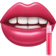 Lip gloss sticker