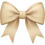 Bow beige  sticker