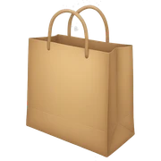Shopping bag sticker