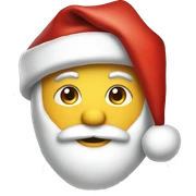 single Santa hat sticker