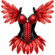 burlesque costume sticker