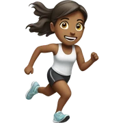 Girl running  sticker