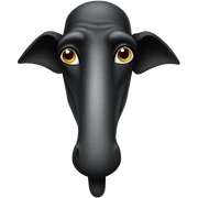 with a long nose sticker