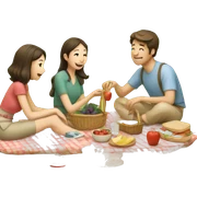 Picnic sticker