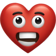 Red heart sticker